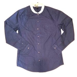 Men's navy button up